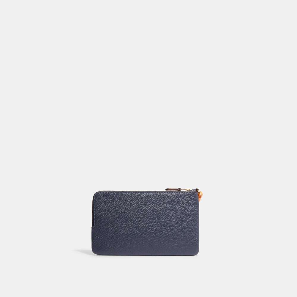 NWT Coach Outlet Double Zip Wallet In Colorblock Signature Canvas - Picture 2 of 4